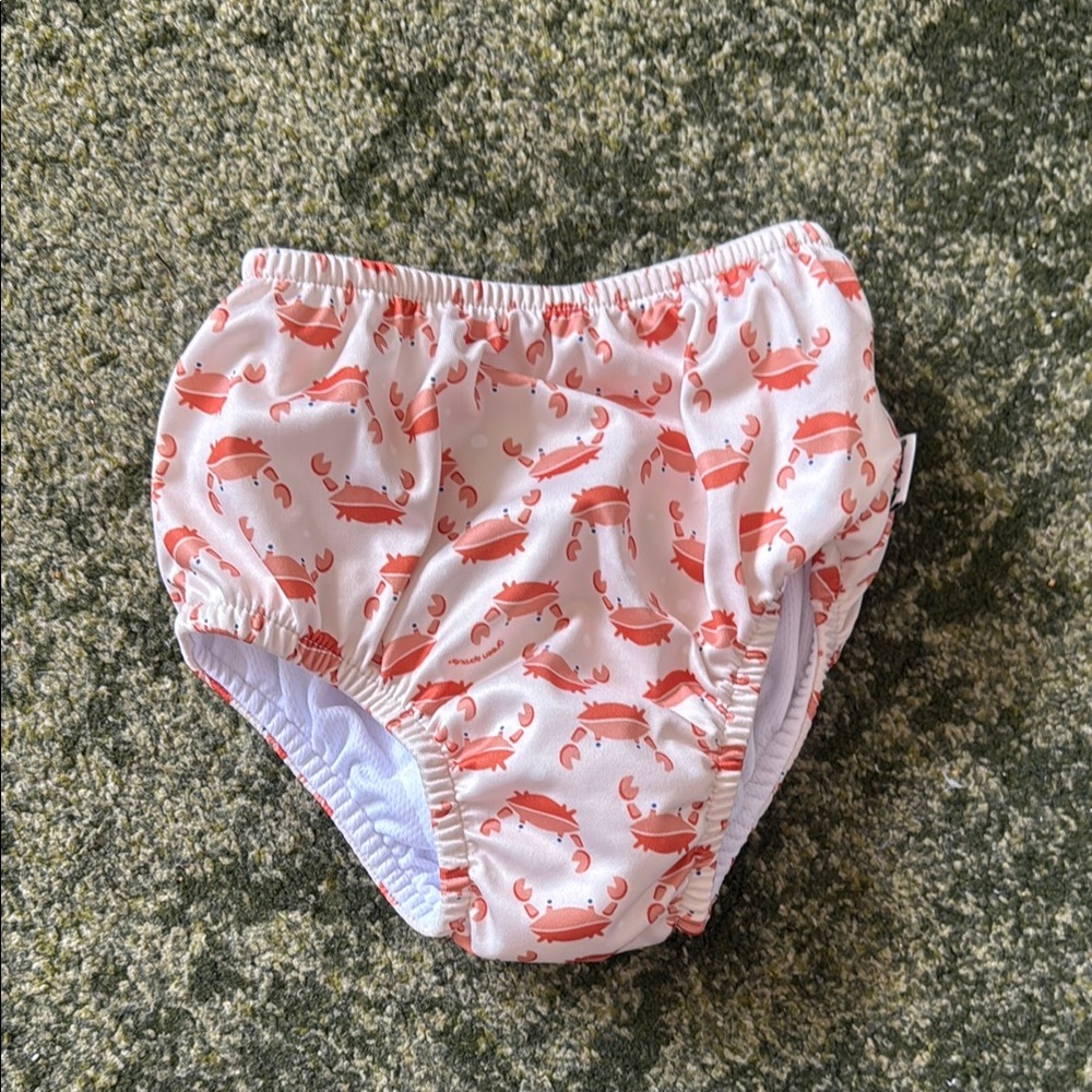 Crab Print Kids Swim Diaper